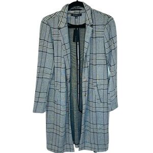 Dynamite Grey Shacket Long Style Blazer Jacket Trench SZ Small NWT